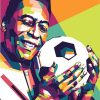 Pele Pop Art Celebrities Paint By Numbers