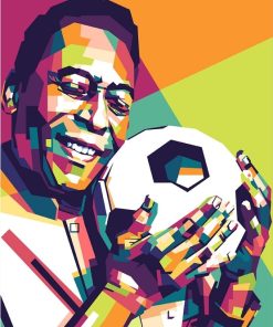 Pele Pop Art Celebrities Paint By Numbers