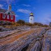 Pemaquid Point Lighthouse, Maine Paint By Numbers