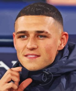 Phil Foden Football Paint By Numbers