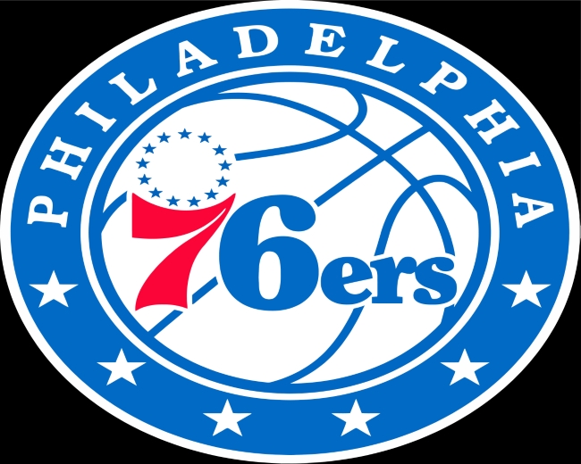 Completed Philadelphia 76ers Paint By Numbers Artwork