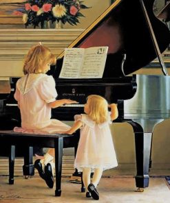 Piano Girls Melody Paint By Numbers
