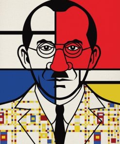 Piet Mondrian Inspired Men Paint By Numbers