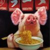 Pig Noodles Delight Paint By Numbers