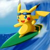 Pikachu Surfing Adventure Paint By Numbers