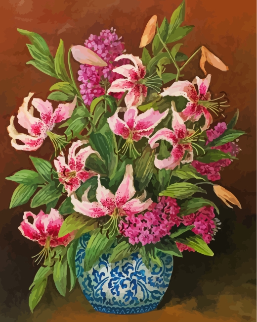 Finalizing Pink Lilies Artwork
