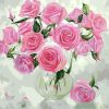 Pink Peony Rose Paint By Numbers