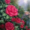Pink Roses Garden Paint By Numbers