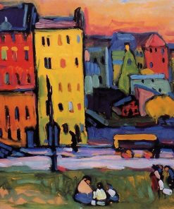 Paint Munich Houses by Kandinsky Paint By Numbers