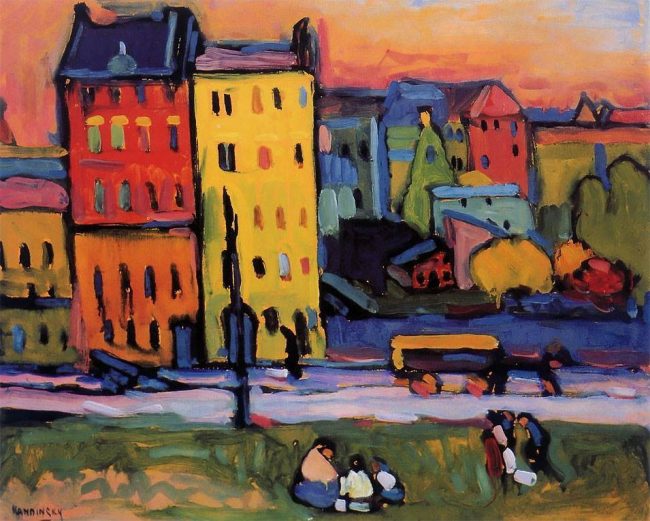 Paint Munich Houses by Kandinsky Paint By Numbers