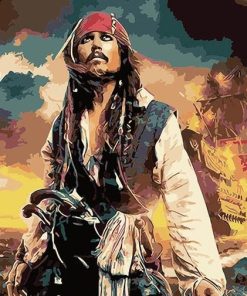 Jack Sparrow Pirate Adventure Paint By Numbers