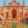 Plaza de Espana Seville Cityscape Paint By Numbers
