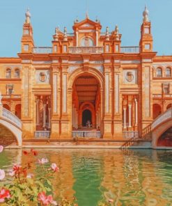 Plaza de Espana Seville Cityscape Paint By Numbers