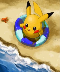 Pokemon Beach Adventure Paint By Numbers