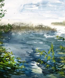 Pond Lake Scenic Paint By Numbers