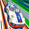 Porsche Martini Racing Car Paint By Numbers