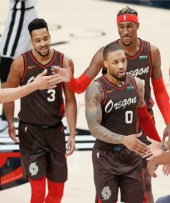 Portland Trail Blazers Basketball Paint By Numbers