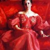 Alfred Stevens Red Dress Paint By Numbers