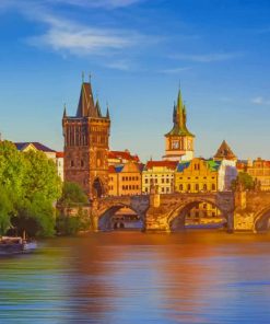 Prague Castle Cityscape Paint By Numbers