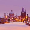Snowy Prague Cityscape Paint By Numbers
