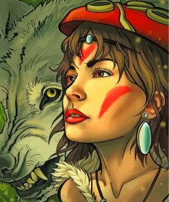 Princess Mononoke Studio Ghibli Paint By Numbers