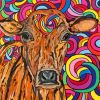 Psychedelic Cattle Rainbow Paint By Numbers