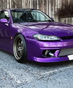 Purple Nissan Silvia Masterpiece Paint By Numbers