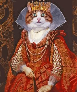 Queen Cat Painting Experience Paint By Numbers