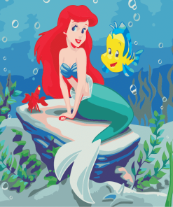 The Little Mermaid Ariel Paint By Numbers