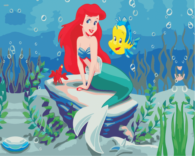 The Little Mermaid Ariel Paint By Numbers