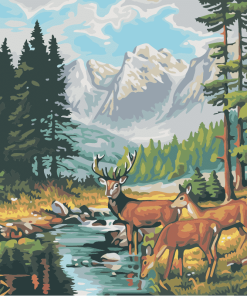 Forest Landscape Paint By Numbers