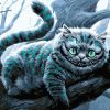 Blue Cheshire Cat Paint By Numbers