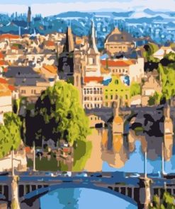 Prague Cityscape Paint By Numbers