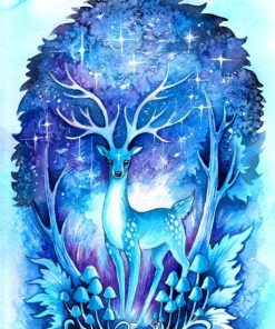 Majestic Winter Deer Paint By Numbers