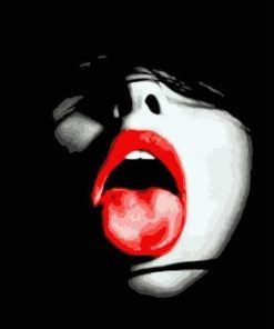Women Licking Lips Paint By Numbers