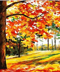 Red Forest DIY Paint By Numbers