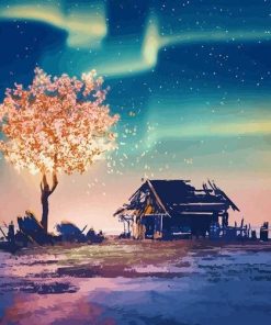 Enchanted Tree Lights Paint By Numbers