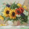 Sunflowers Vase Paint By Numbers