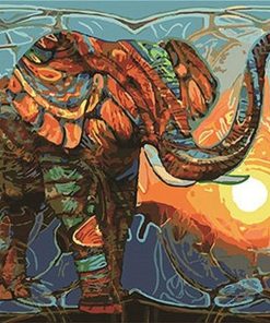 Majestic Bull Elephant Paint By Numbers