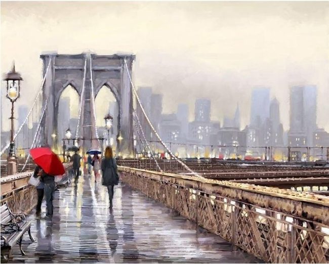 Brooklyn Bridge New York Paint By Numbers