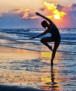 Dancer Relaxation Beachside Paint By Numbers
