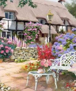 House Flower Arrangement Paint By Numbers