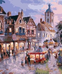 Palermo Market Cityscape Paint By Numbers