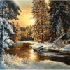 Winter Snowy Landscape Paint By Numbers