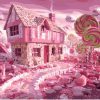 Romantic Pink Candy Paint By Numbers