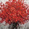 Red Flowers Painting Kit Paint By Numbers