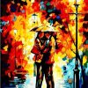Romantic Rainy Lovers Paint By Numbers