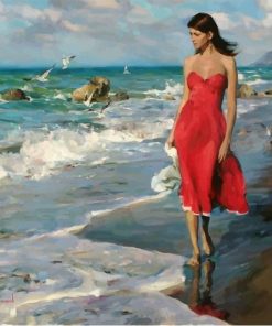 Seaside Girl Figure Paint By Numbers