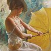 Sexy Woman With Umbrella Paint By Numbers