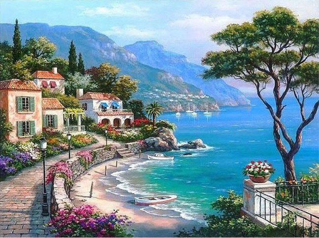 Sung Kim Escape Mediterranean Paint By Numbers